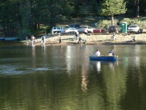 Fishing on Green Valley Lake